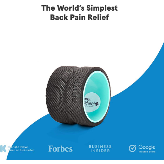 Plexus Chirp Wheel for Back Pain, Stretches and Strengthens Core Muscles, Relieves Strain to Muscles and Ligaments, Helps Prevent Herniated/Bulging Discs, Arthritis, and Osteoporosis Plexus Chirp Wheel for Back Pain, Stretches and Strengthens Core Muscles, Relieves Strain to Muscles and Ligaments, Helps Prevent Herniated/Bulging Discs, Arthritis, and Osteoporosis
