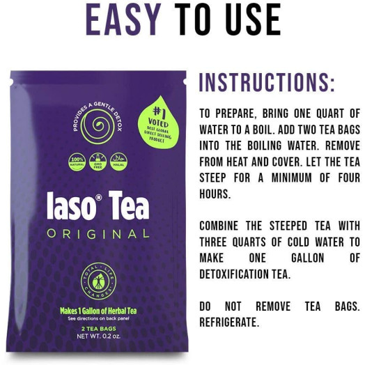 TLC Total Life Changes IASO Natural Herbal Detox Tea Bags - Single Pack (2 Tea Bags)Packaging May Vary Between Old & New in 2019 TLC Total Life Changes IASO Natural Herbal Detox Tea Bags - Single Pack (2 Tea Bags)Packaging May Vary Between Old & New in 2019