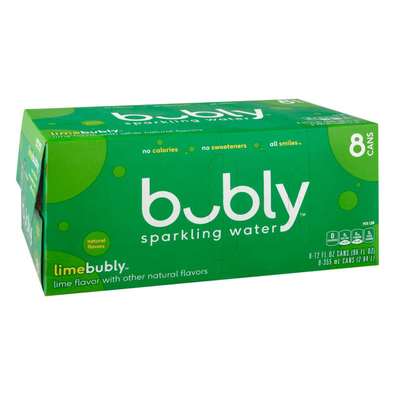 Bubly Lime Sparkling Water - 8 Pack Cans Bubly Lime Sparkling Water - 8 Pack Cans
