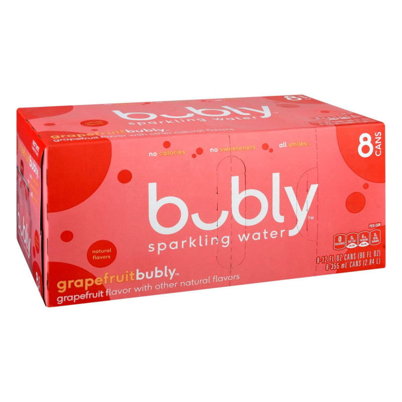 Bubly Grapefruit Sparkling Water - 8 Pack Cans Bubly Grapefruit Sparkling Water - 8 Pack Cans