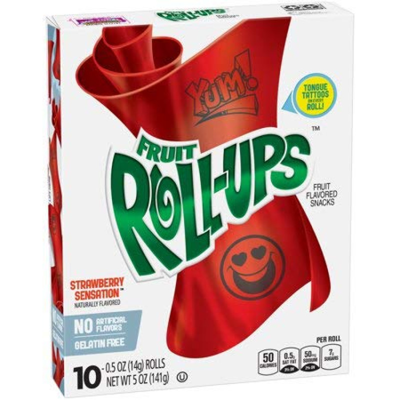 Fruit Roll-Ups Fruit Flavored Snacks - Strawberry Sensation Fruit Roll-Ups Fruit Flavored Snacks - Strawberry Sensation