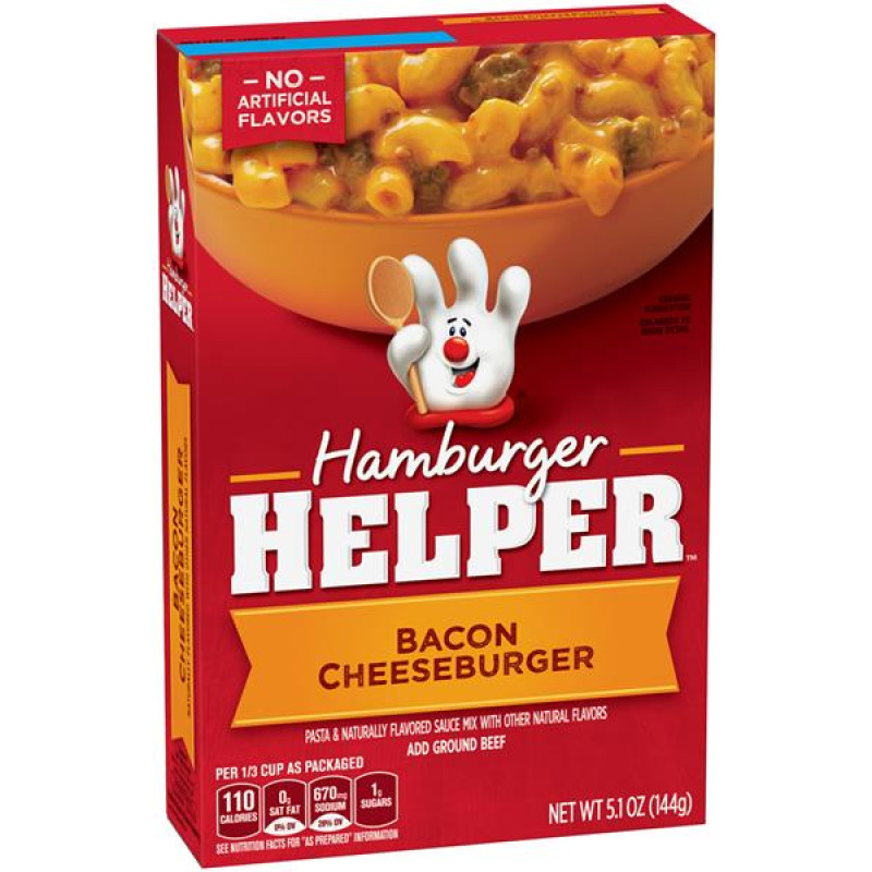 Betty Crocker Double Cheeseburger Macaroni Hamburger Helper Betty Crocker Double Cheeseburger Macaroni Hamburger Helper