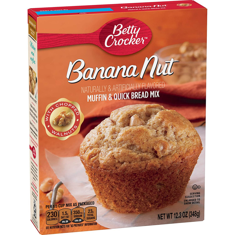 Betty Crocker Muffin & Quick Bread Mix Banana Nut Betty Crocker Muffin & Quick Bread Mix Banana Nut