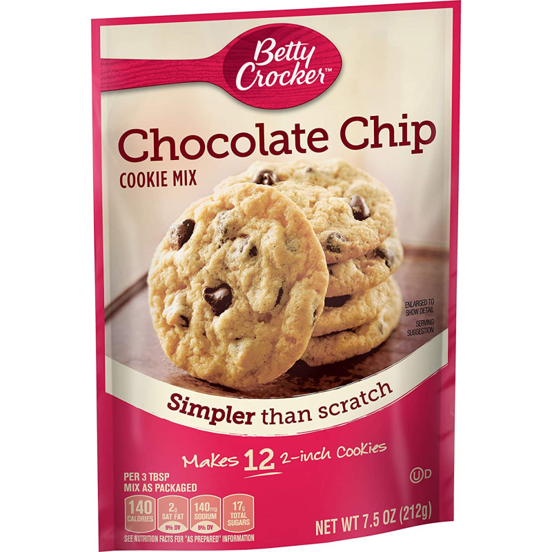 Betty Crocker Chocolate Chip Snack Size Cookie Mix Betty Crocker Chocolate Chip Snack Size Cookie Mix