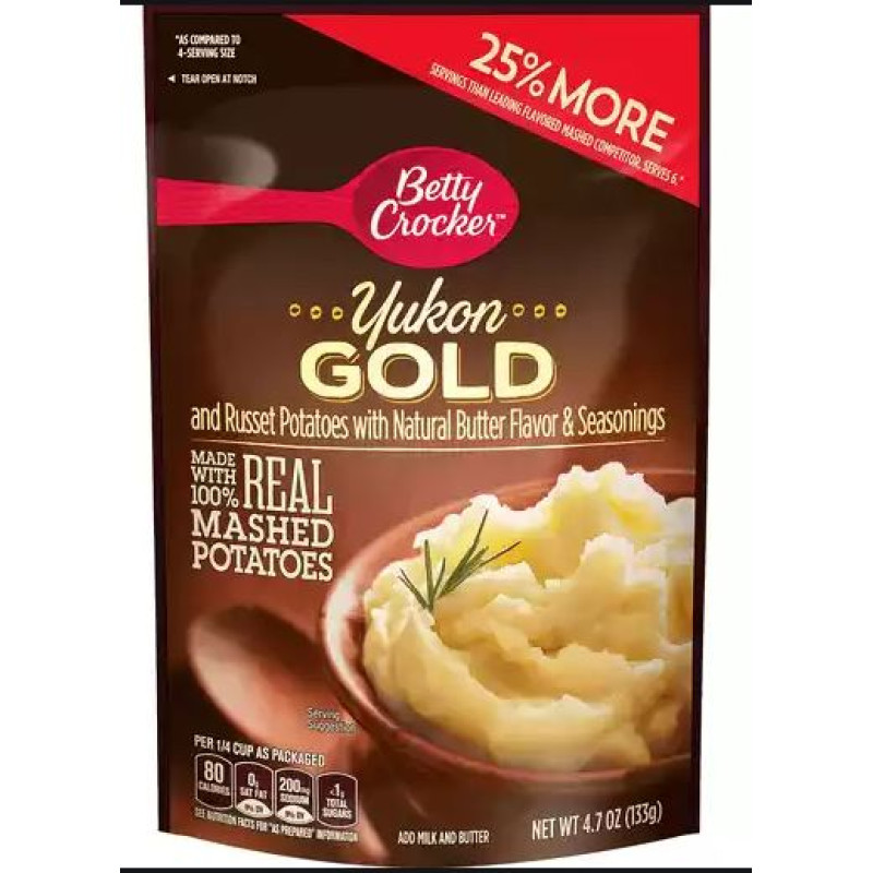 Betty Crocker Country Style Yukon Gold Mashed Potatoes