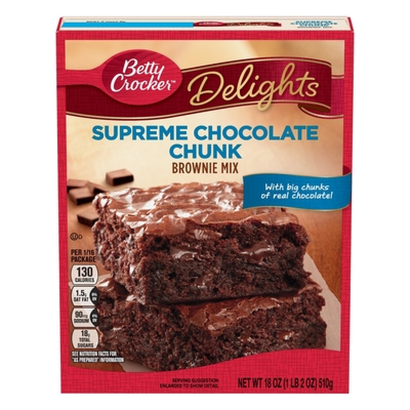 Betty Crocker Delights Chocolate Chunk Supreme Brownie Mix Betty Crocker Delights Chocolate Chunk Supreme Brownie Mix