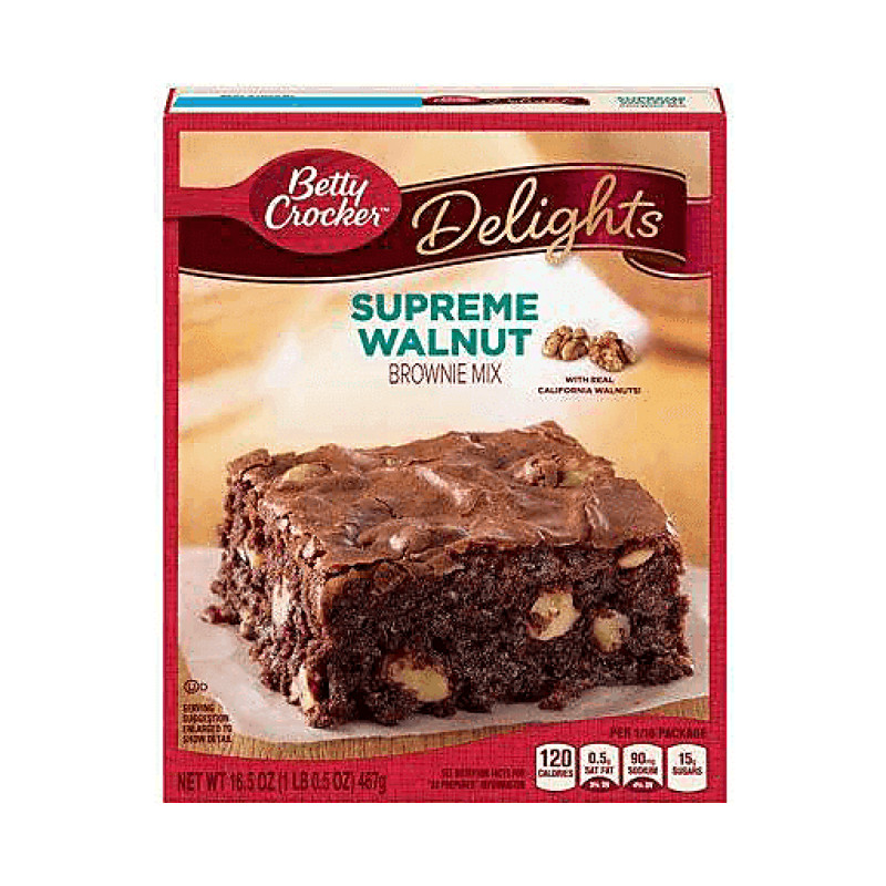Betty Crocker Delights Brownie Mix Supreme Walnut Betty Crocker Delights Brownie Mix Supreme Walnut