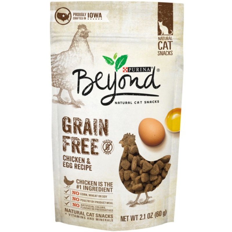 Purina Beyond Grain Free Cat Treats Chicken & Egg Recipe Natural 2.1 oz. Pouch Purina Beyond Grain Free Cat Treats Chicken & Egg Recipe Natural 2.1 oz. Pouch