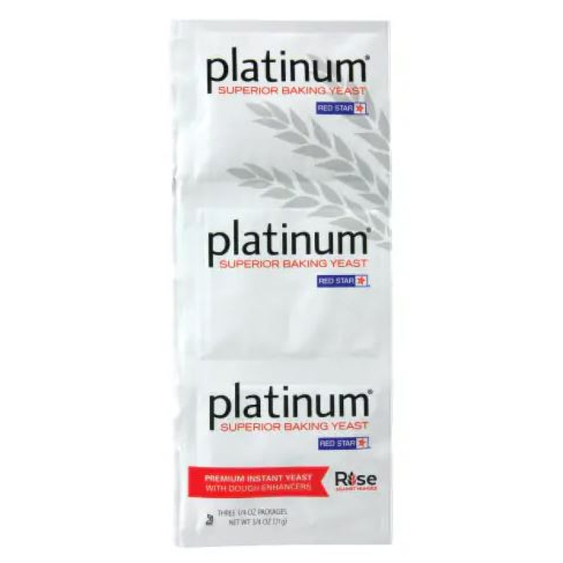 Red Star Platinum Superior Baking Yeast 3-Pack