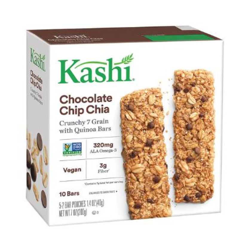 Kashi Crunchy Granola & Seed Bars - Chocolate Chip Chia Kashi Crunchy Granola & Seed Bars - Chocolate Chip Chia