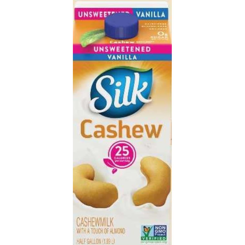 Silk Vanilla Unsweetened Creamy Cashewmilk