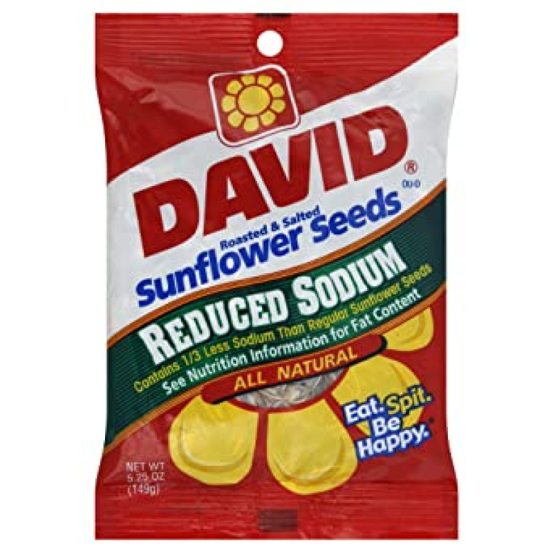 David Reduced Sodium Sunflower Seeds David Reduced Sodium Sunflower Seeds