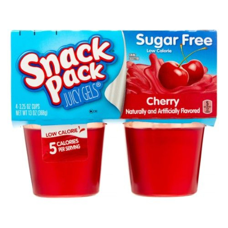 Snack Pack Gel Sugar Free Cherry Snack Pack Gel Sugar Free Cherry