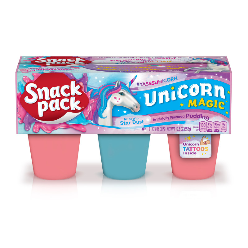 Snack Pack Pudding - Unicorn Magic, 6 ct Snack Pack Pudding - Unicorn Magic, 6 ct