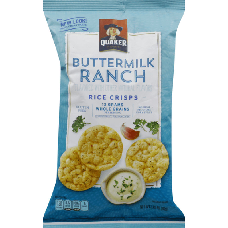 Quaker Popped Rice Snack Ranch Quaker Popped Rice Snack Ranch