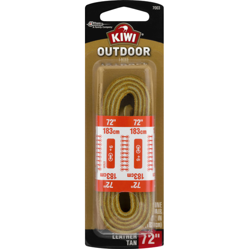 Kiwi Outdoor Round Laces Brown 72 inch 1 pair