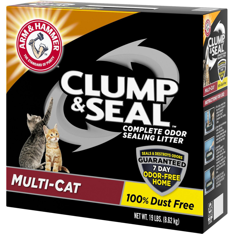 Arm & Hammer Cat Litter - Clump & Seal Multi-Cat Arm & Hammer Cat Litter - Clump & Seal Multi-Cat