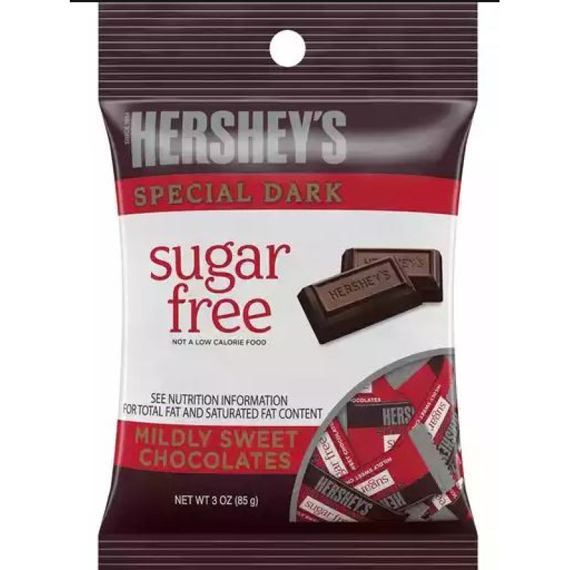 Hershey's Sugar Free Special Dark Mildly Sweet Chocolate Bar Hershey's Sugar Free Special Dark Mildly Sweet Chocolate Bar