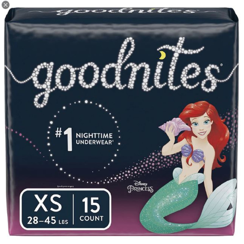 GoodNites Goodnites Girls' Bedwetting Underwear, XS, 15 Ct GoodNites Goodnites Girls' Bedwetting Underwear, XS, 15 Ct