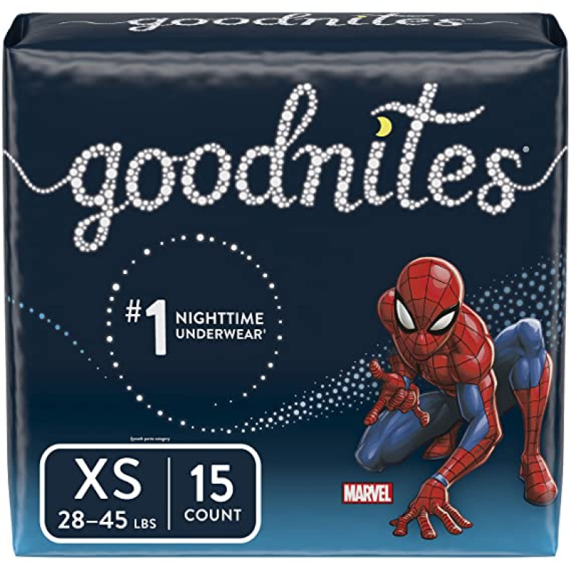 GoodNites Goodnites Boys' Bedwetting Underwear, XS, 15 Ct GoodNites Goodnites Boys' Bedwetting Underwear, XS, 15 Ct