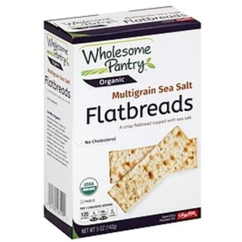 Wholesome Pantry Organic Multigrain Sea Salt Flatbreads Wholesome Pantry Organic Multigrain Sea Salt Flatbreads