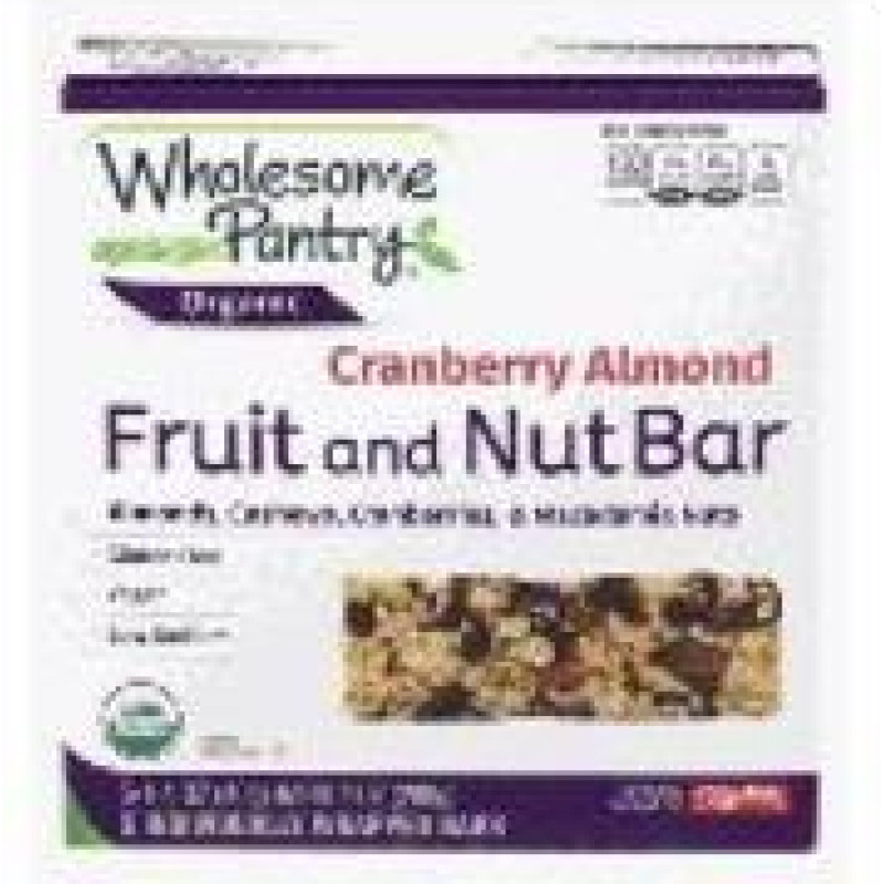 Wholesome Pantry Organic Cranberry Almond Fruit & Nut Bar Wholesome Pantry Organic Cranberry Almond Fruit & Nut Bar
