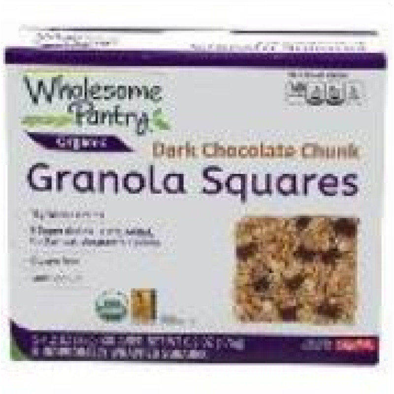 Wholesome Pantry Organic Dark Chocolate Chunk Granola Squares Wholesome Pantry Organic Dark Chocolate Chunk Granola Squares
