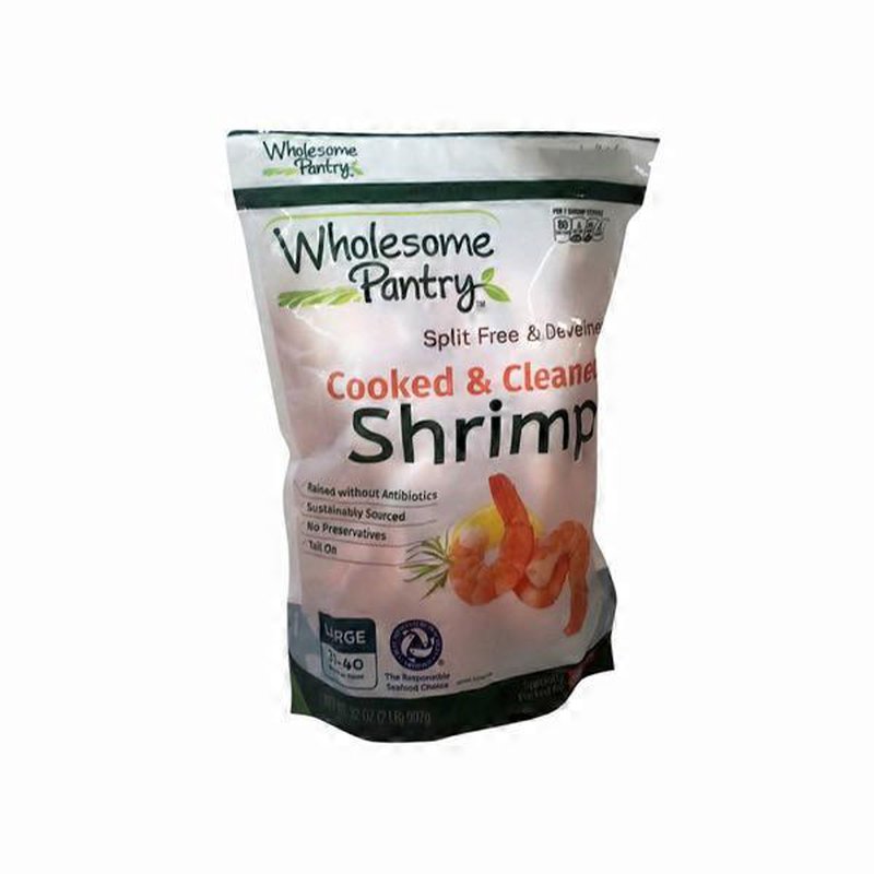 Wholesome Pantry Cooked and Cleaned Shrimp, Large