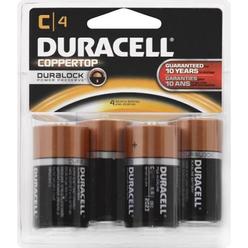 Duracell Batteries C 4 Pack Duracell Batteries C 4 Pack