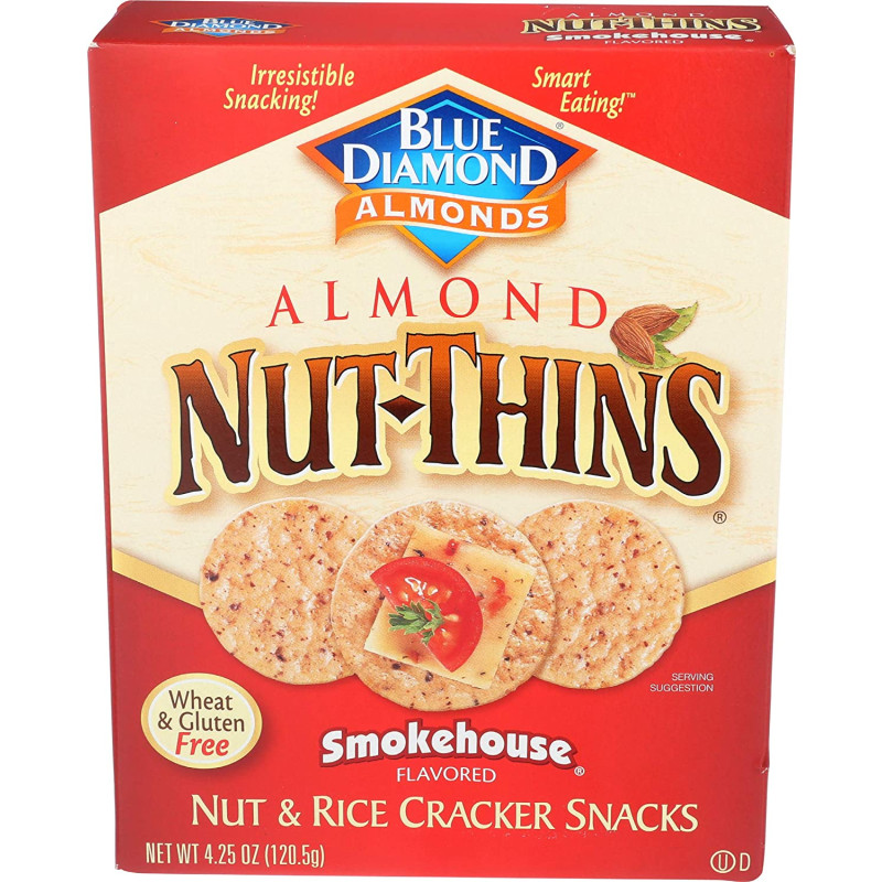 Blue Diamond Almonds Almond Nut-Thins - Smokehouse Blue Diamond Almonds Almond Nut-Thins - Smokehouse