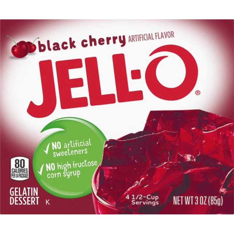 Jell-O Black Cherry Gelatin Dessert Jell-O Black Cherry Gelatin Dessert