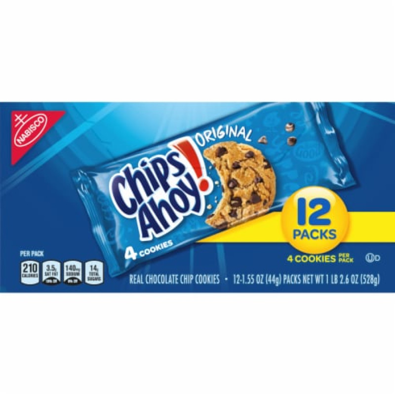 CHIPS AHOY! Single Serve Cookie Packs - 12 Pack