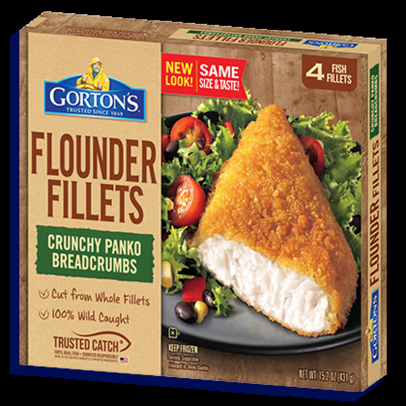Gorton's Crunchy Breaded Flounder Fish Fillets Gorton's Crunchy Breaded Flounder Fish Fillets