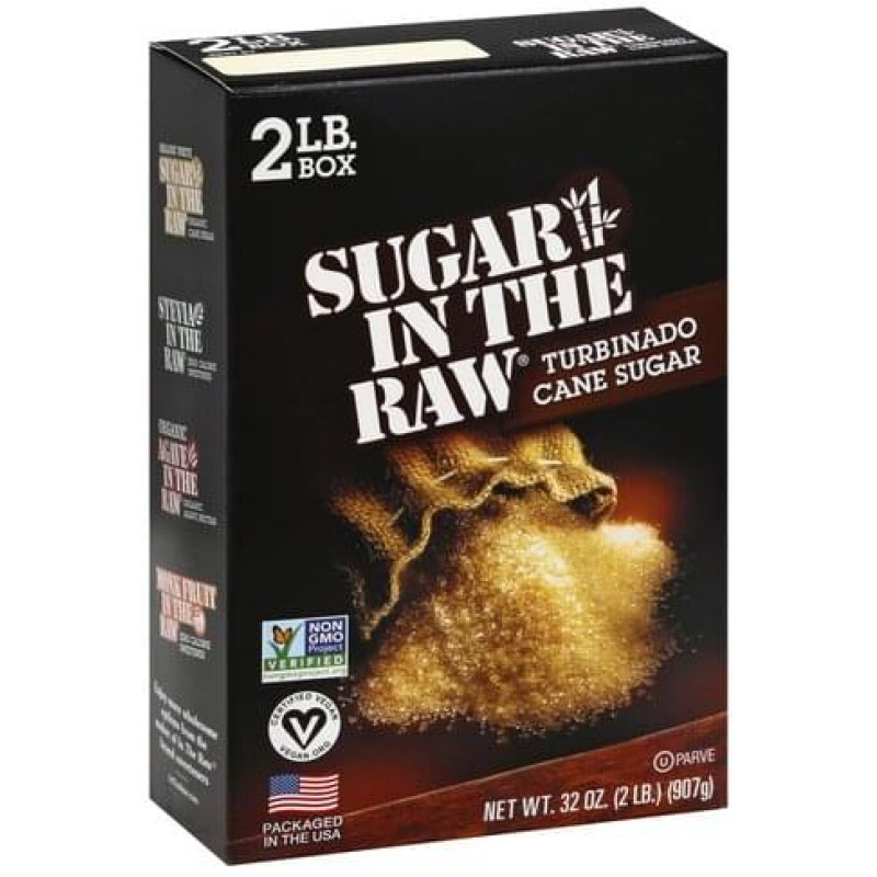Sugar In The Raw 2 LB Bulk Box Sugar In The Raw 2 LB Bulk Box