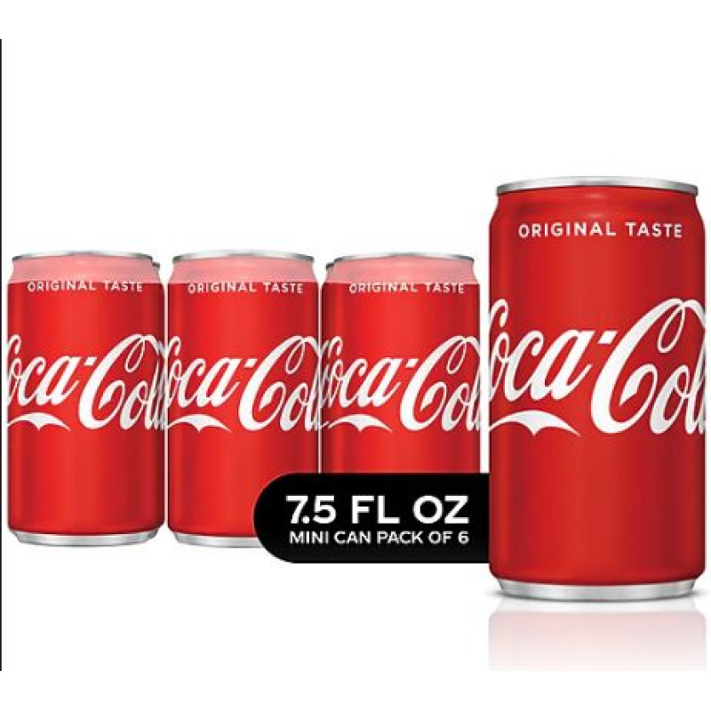 Coca-Cola Cans, 7.5 fl oz, 6 Pack Coca-Cola Cans, 7.5 fl oz, 6 Pack