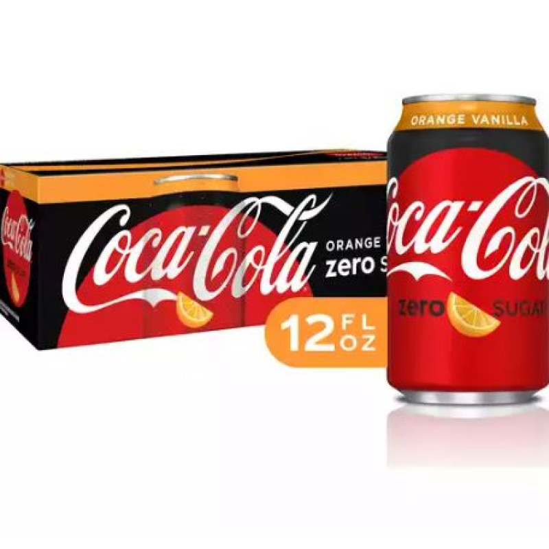 Coca-Cola Zero Sugar Orange Vanilla Zero Sugar , 12 fl oz, 12 Pack
