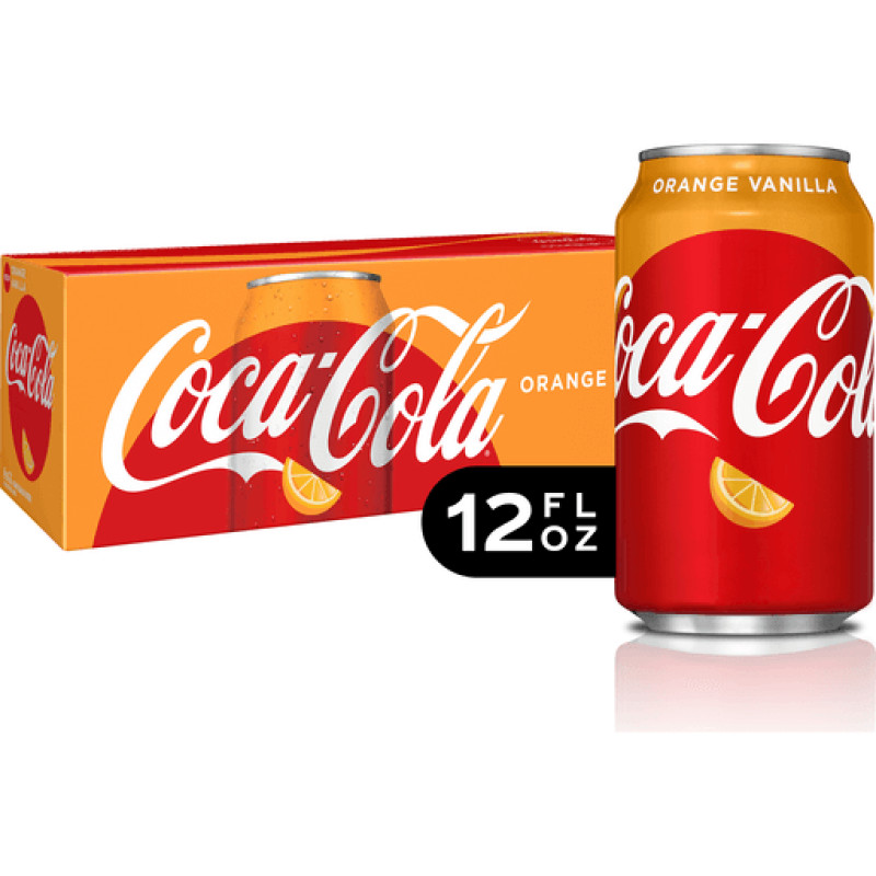 Coca-Cola Orange Vanilla Fridge Pack Cans, 12 fl oz, 12 Pack
