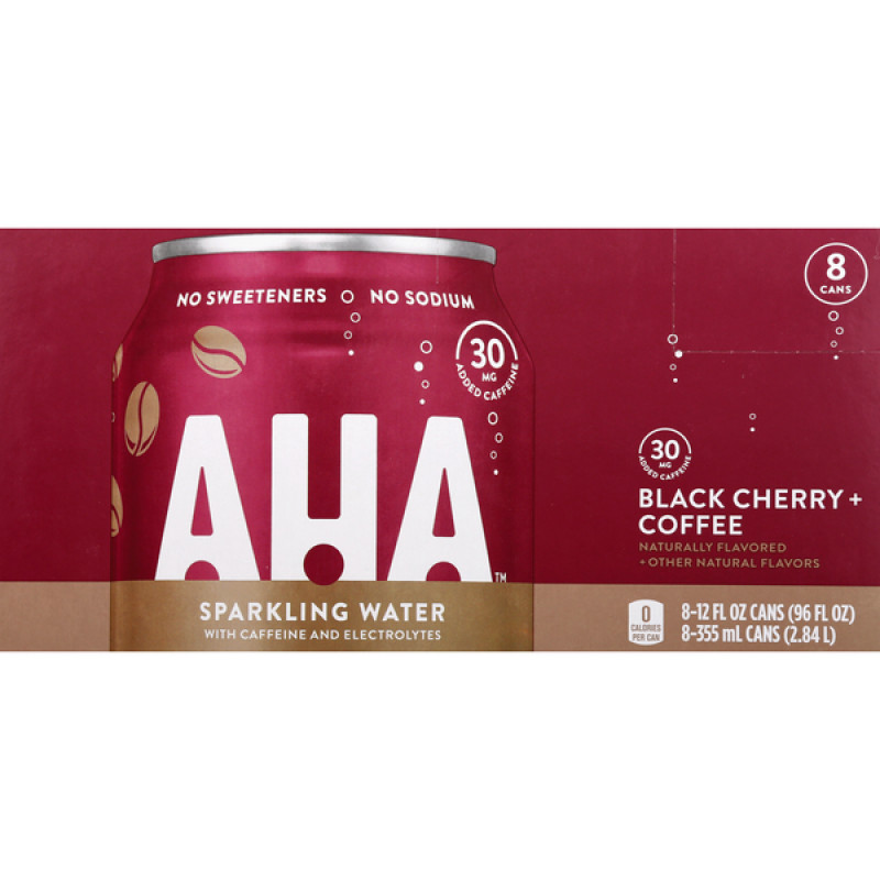 Aha Black Cherry Coffee Sparkling Water Aha Black Cherry Coffee Sparkling Water