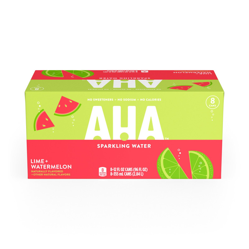 Aha Lime Watermelon Sparkling Water Aha Lime Watermelon Sparkling Water