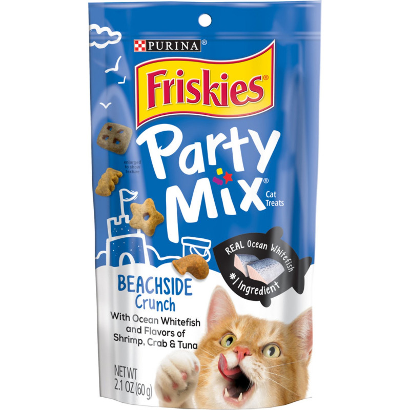Purina Friskies Party Mix Beachside Crunch Adult Cat Treats Purina Friskies Party Mix Beachside Crunch Adult Cat Treats