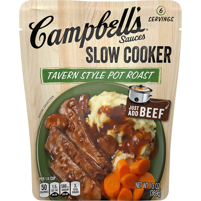 Campbell's® Slow Cooker Sauces Tavern Style Pot Roast Campbell's® Slow Cooker Sauces Tavern Style Pot Roast