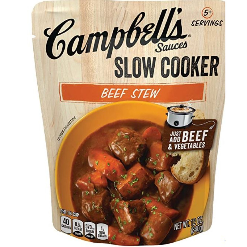 Campbell's® Slow Cooker Sauces Beef Stew Campbell's® Slow Cooker Sauces Beef Stew