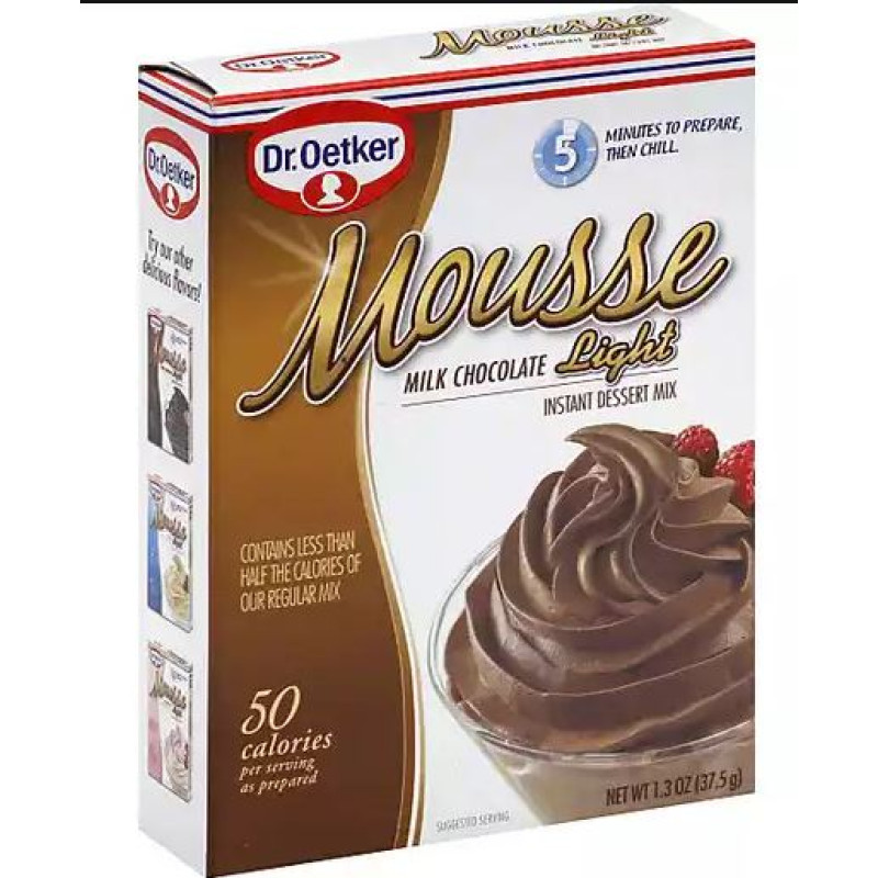 Dr. Oetker Light Milk Chocolate Instant Mousse Mix Dr. Oetker Light Milk Chocolate Instant Mousse Mix