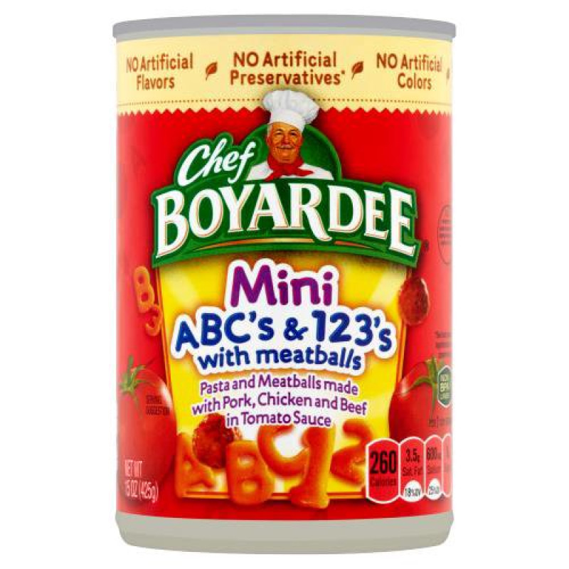 Chef Boyardee Cs And 123s With Meatball Mini Bites Pasta Chef Boyardee Cs And 123s With Meatball Mini Bites Pasta