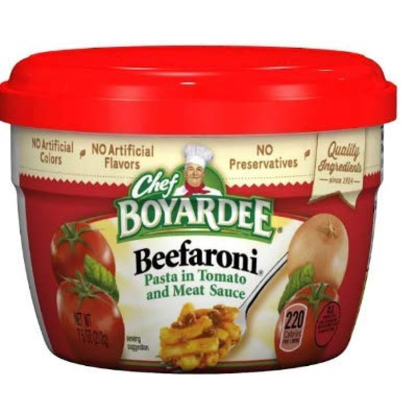 Chef Boyardee Microwaveable Beefaroni Chef Boyardee Microwaveable Beefaroni