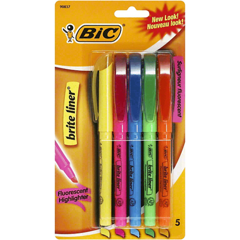 Bic Highlighters - Brite Liner Fluorescent