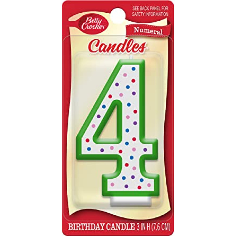 Betty Crocker Candle - Numeral 4
