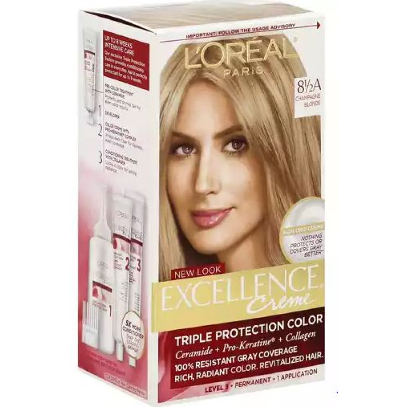 L'Oreal® Paris Champagne Blonde #8-1/2A Cooler Hair Color L'Oreal® Paris Champagne Blonde #8-1/2A Cooler Hair Color