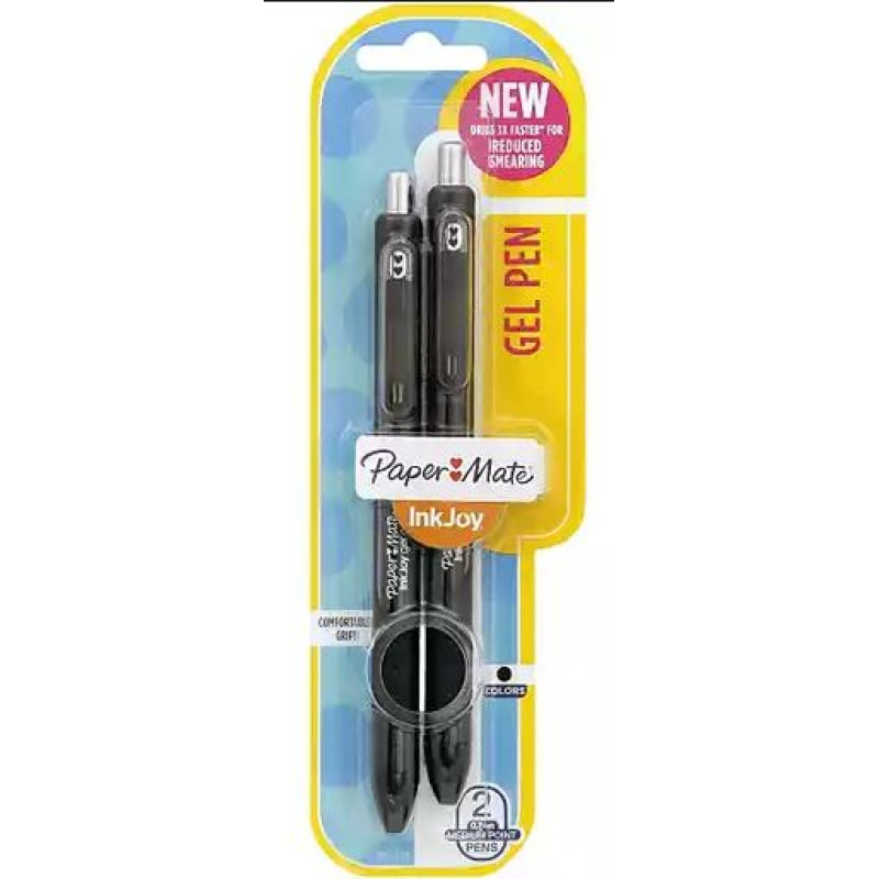 Bic Ball Pens - Grip Easy Glide Medium Black Bic Ball Pens - Grip Easy Glide Medium Black