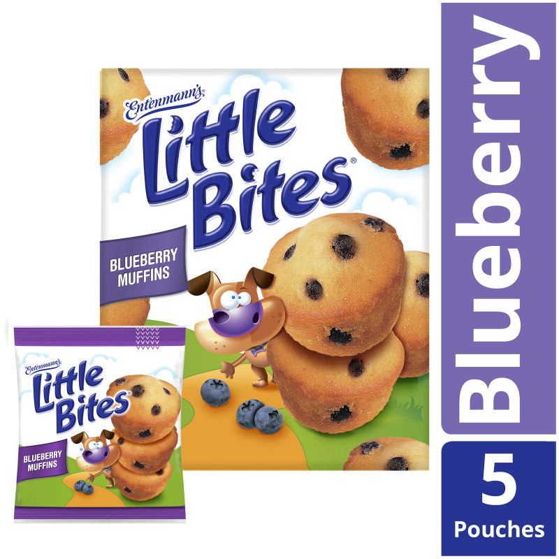 Entenmann's Little Bites Blueberry Mini Muffins, 5 pouches Entenmann's Little Bites Blueberry Mini Muffins, 5 pouches